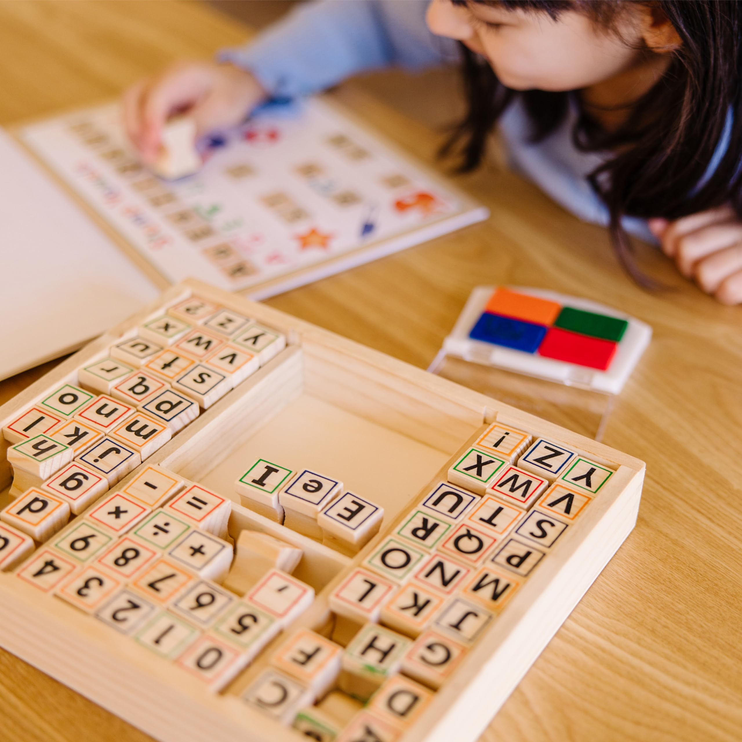 Foto 7 | Set de Sellos Melissa & Doug Deluxe Abc 123 - Venta Internacional