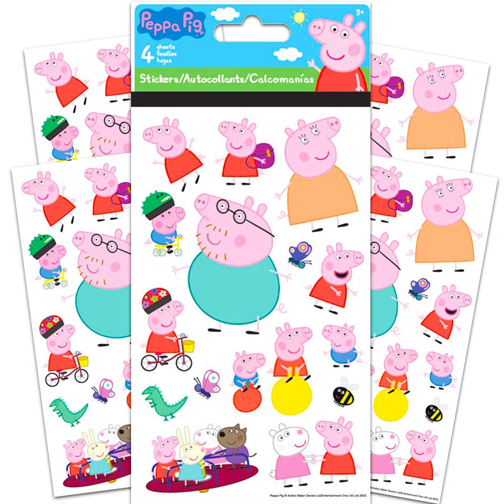 Foto 7 pulgar | Hojas De Pegatinas Trends International Peppa Pig, 4 Hojas - Venta Internacional.
