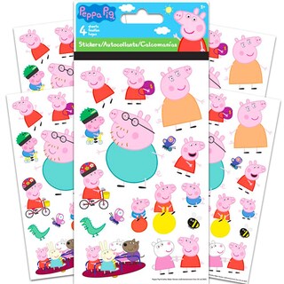 Foto 7 | Hojas De Pegatinas Trends International Peppa Pig, 4 Hojas - Venta Internacional.
