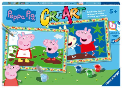 Foto 2 | Kit De Pintura Por Números Ravensburger Creart Peppa Pig Kids - Venta Internacional.