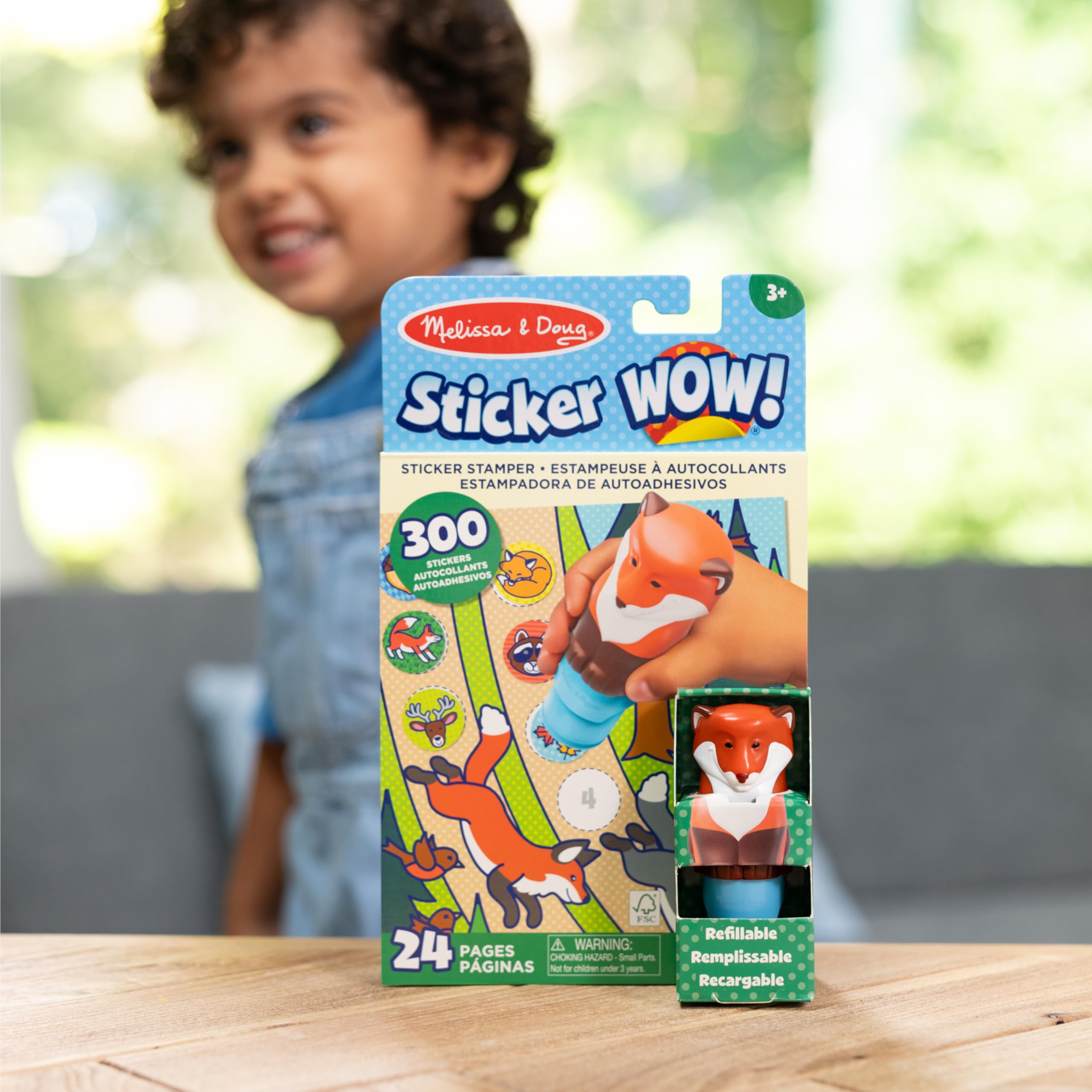 Foto 2 | Bloc De Actividades Y Estampado De Pegatinas Melissa & Doug Fox - Venta Internacional.