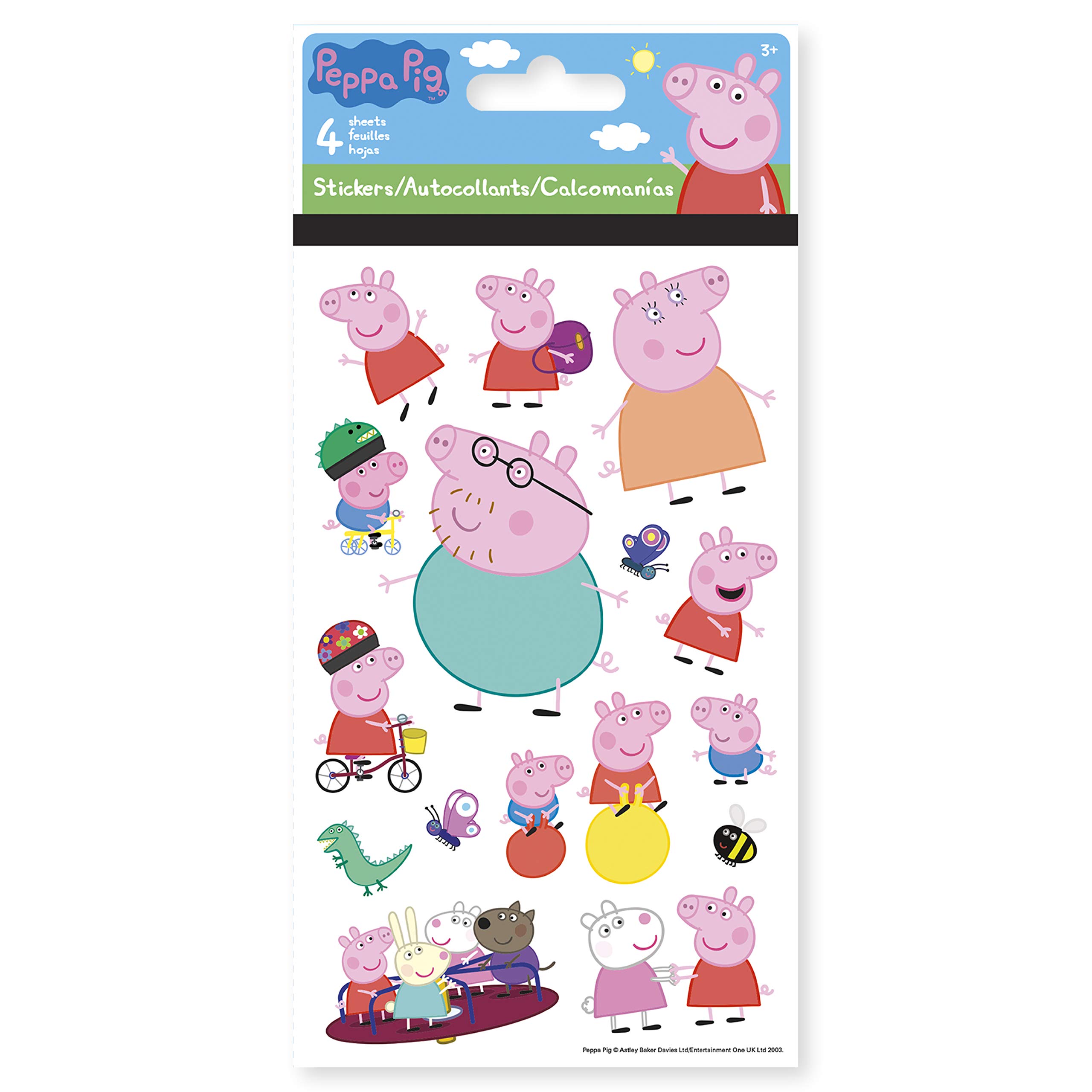 Foto 3 pulgar | Paquete De Pegatinas Trends International Peppa Pig, 5 Paquetes - Venta Internacional.