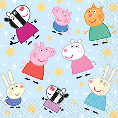 Foto 4 pulgar | Paquete De Artículos De Fiesta Para Cumpleaños De Peppa Pig Para 16 Personas Con Platos - Venta Internacional.