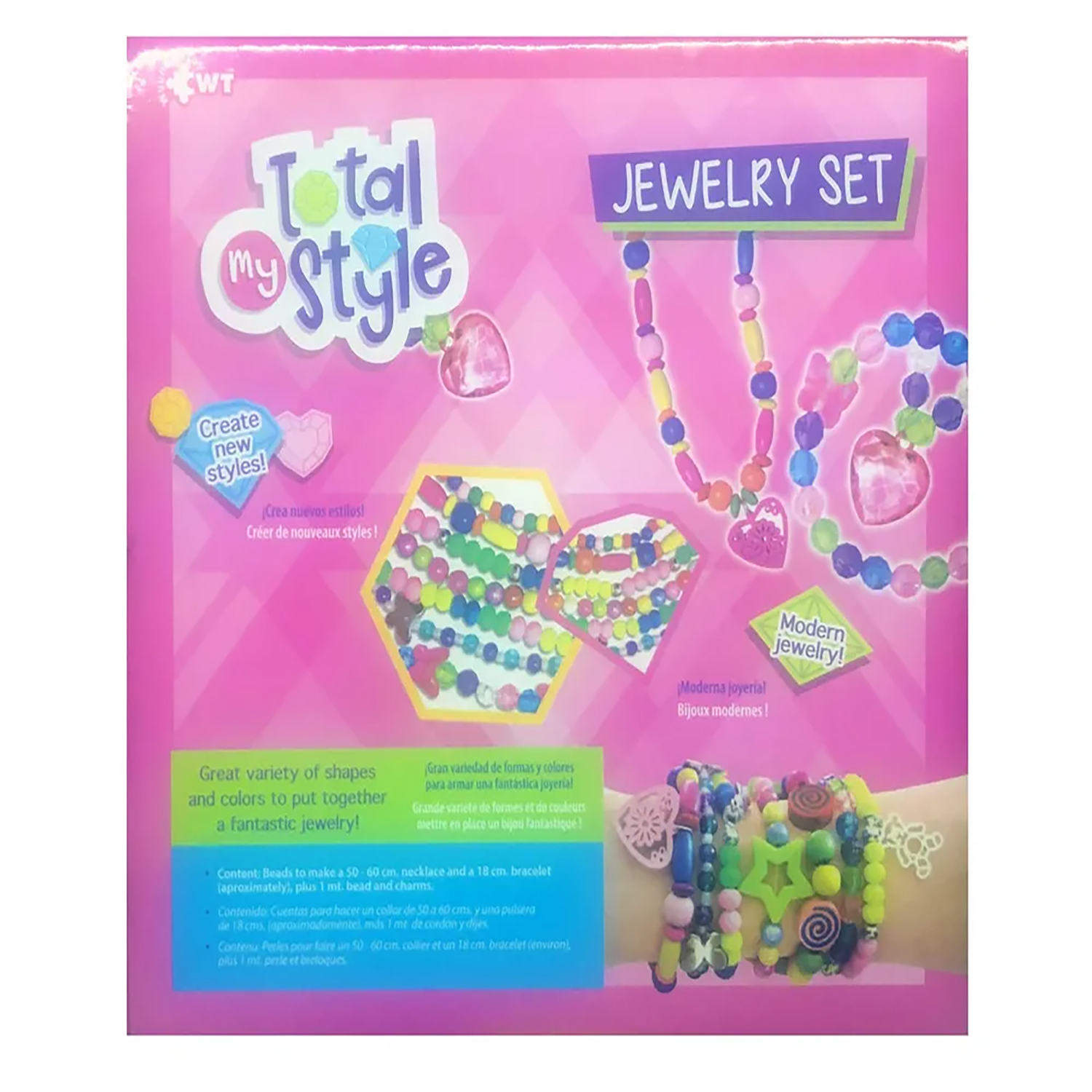 Foto 3 pulgar | Juego de Bisutería Wuundentoy Cuentitas Tamaño Grande de Plástico