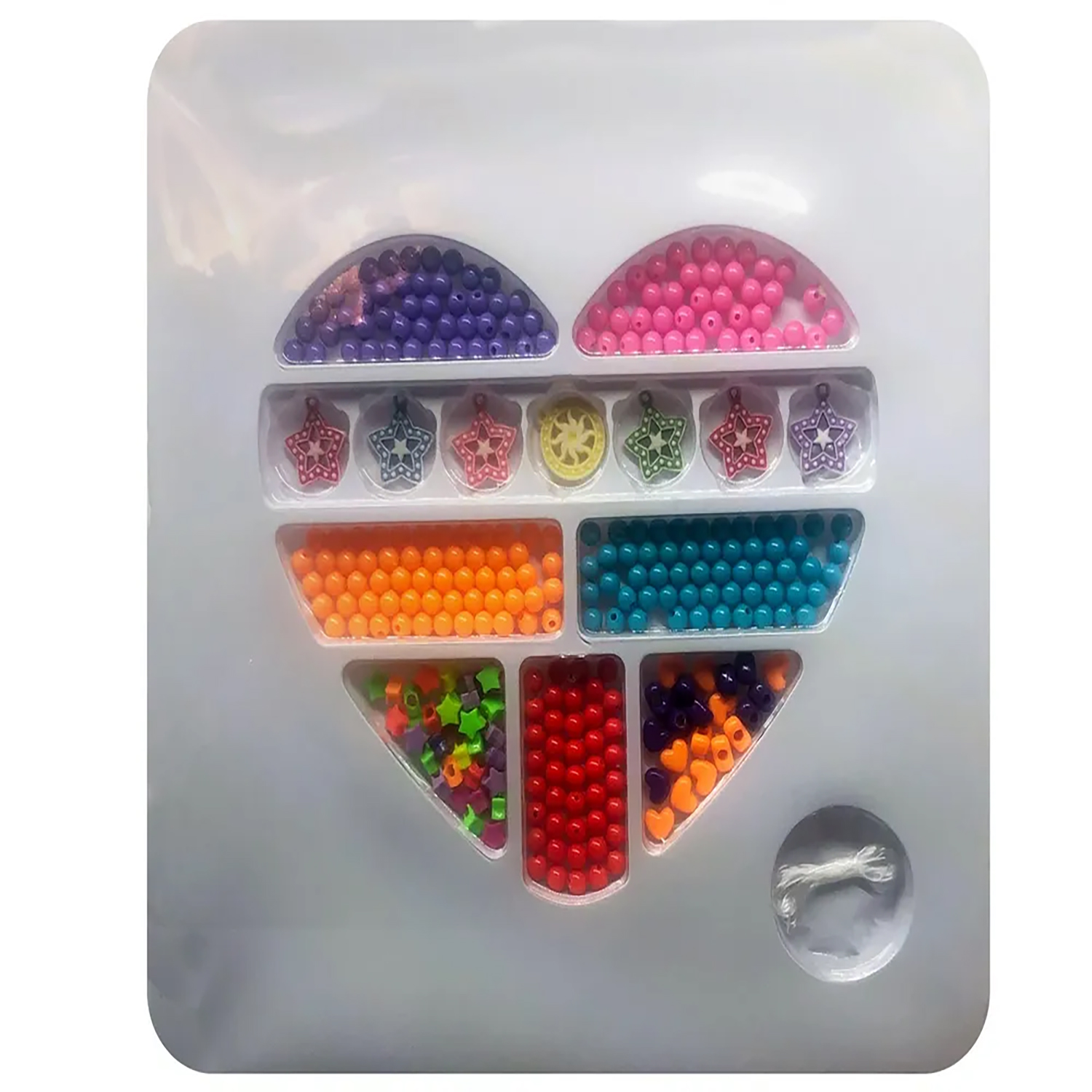 Foto 4 pulgar | Juego de Bisutería Wuundentoy Cuentitas Tamaño Grande de Plástico
