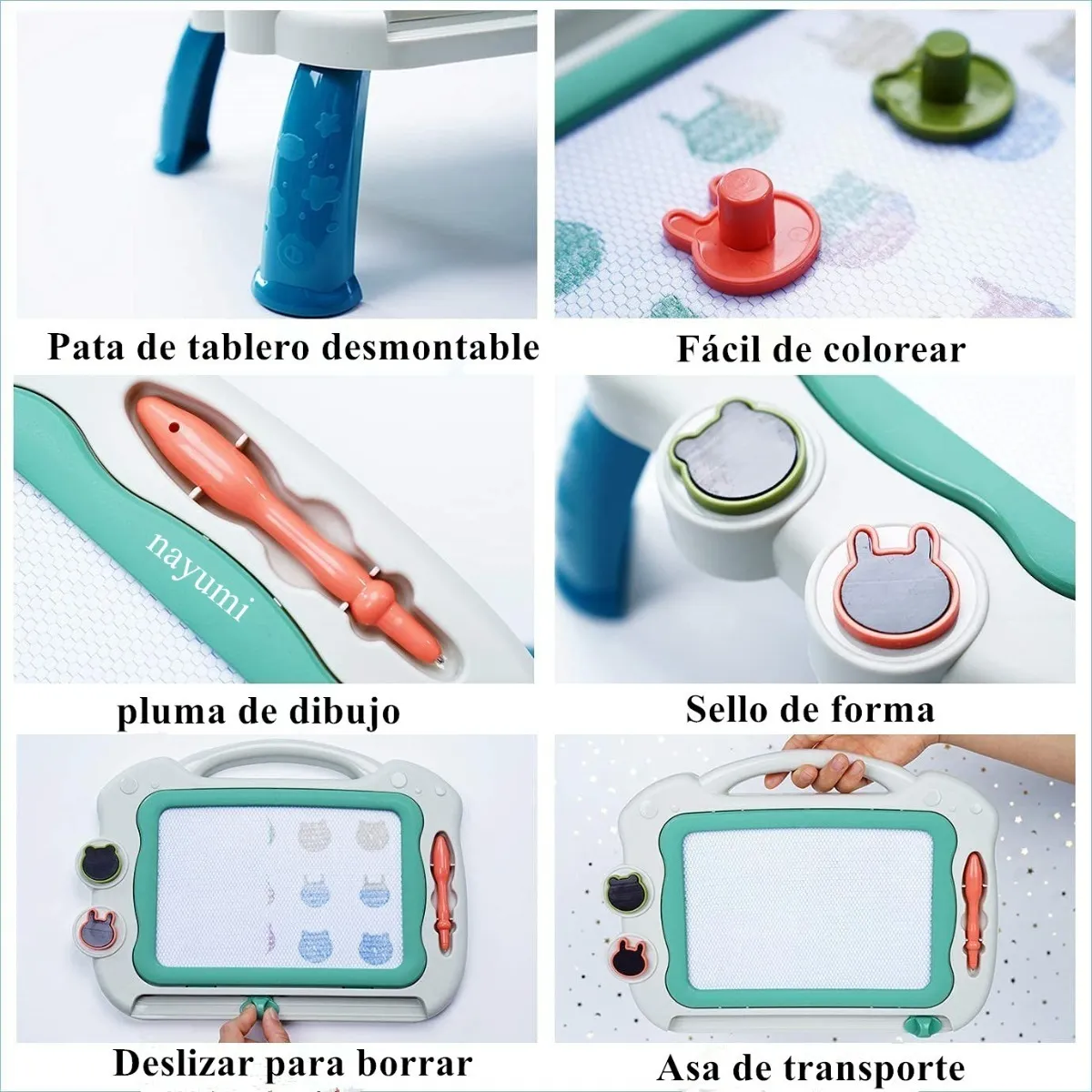 Foto 3 pulgar | Pizarra Mágica Tablero de Dibujo Magnético para Niños