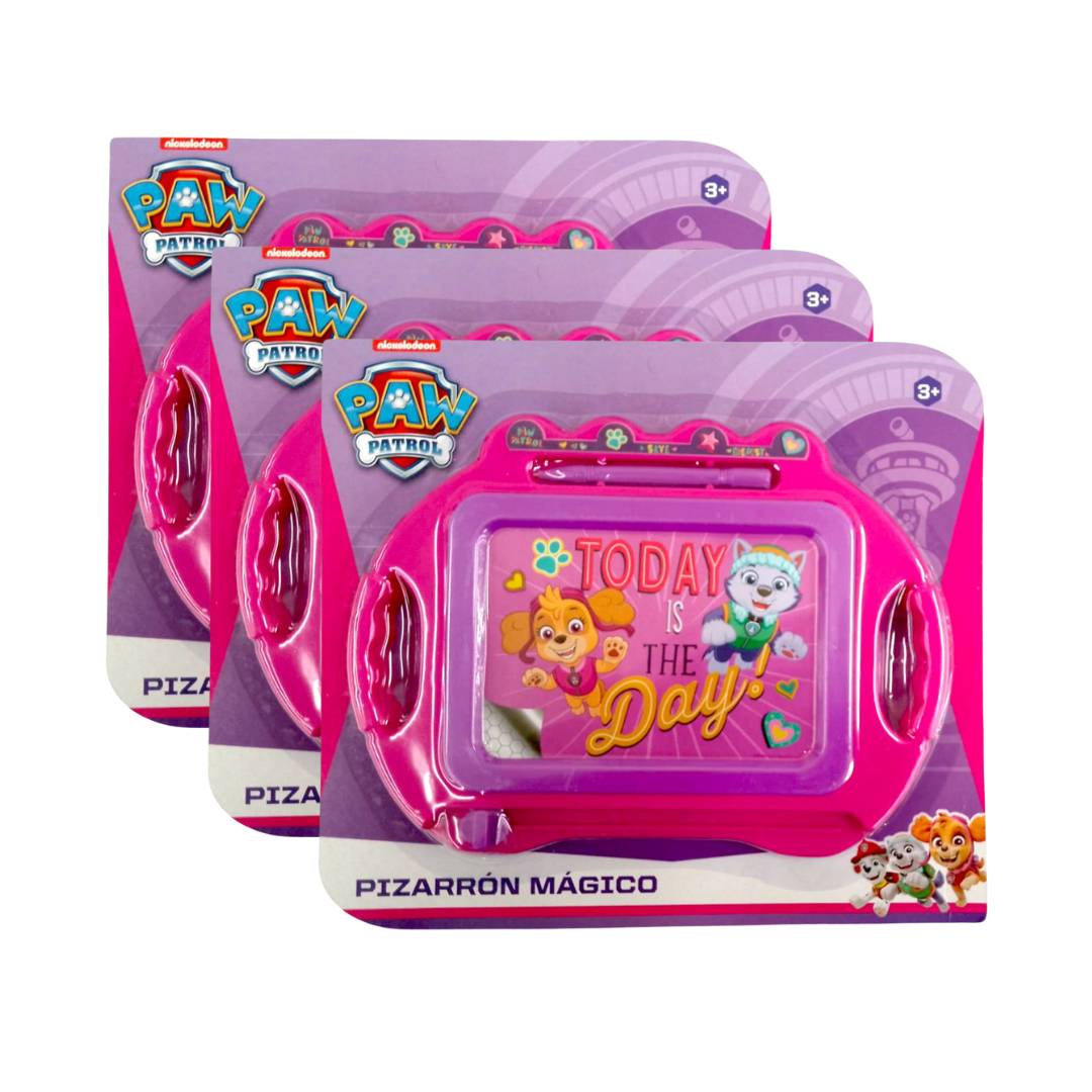 Foto 2 pulgar | Pizarrón Mágico Toy Mark Paw Patrol Rosa Juguete Didáctico Set de 3 piezas