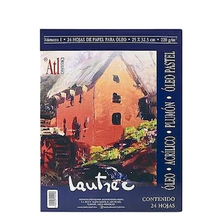 Foto 1 | Block 24 Hojas Papel Atl Lautrec color Blanco