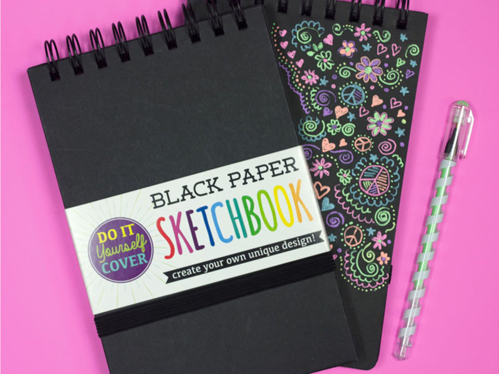 Foto 4 pulgar | Cuaderno Chico de Dibujo Pasta color Negro