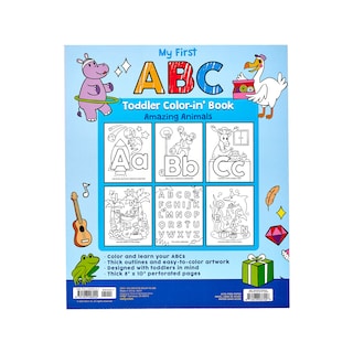 Foto 2 | Abc: Libro para Colorear de Animales Aso Ooly Multicolor