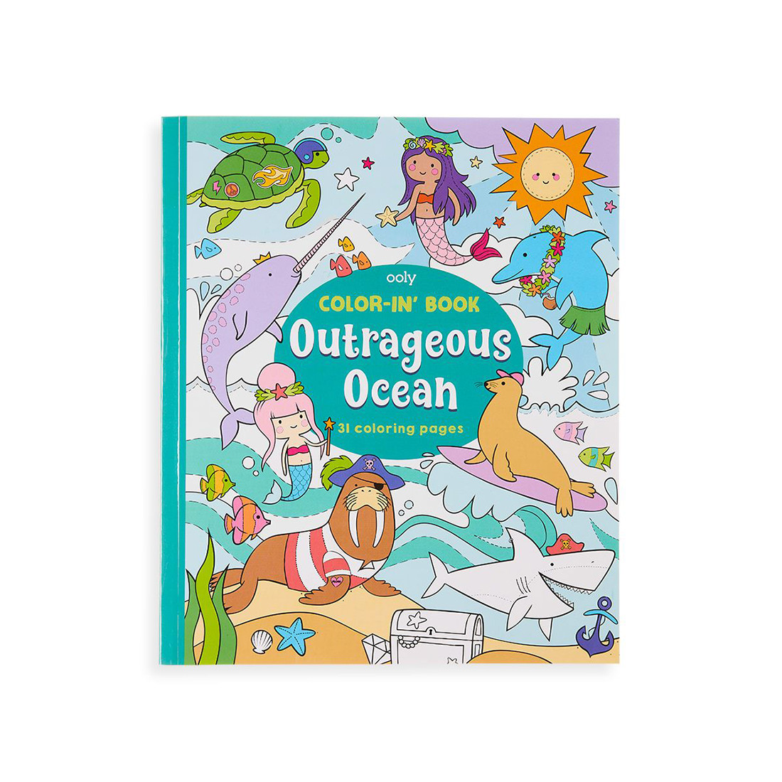 Foto 2 pulgar | Cuaderno para Iluminar de Animales Marinos Ooly Multicolor