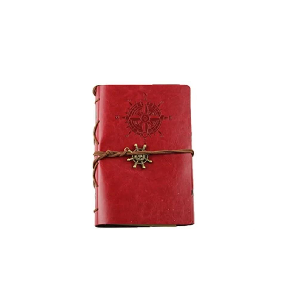 Foto 2 pulgar | Libreta Vintage de Piel Grande Malubero color Rojo