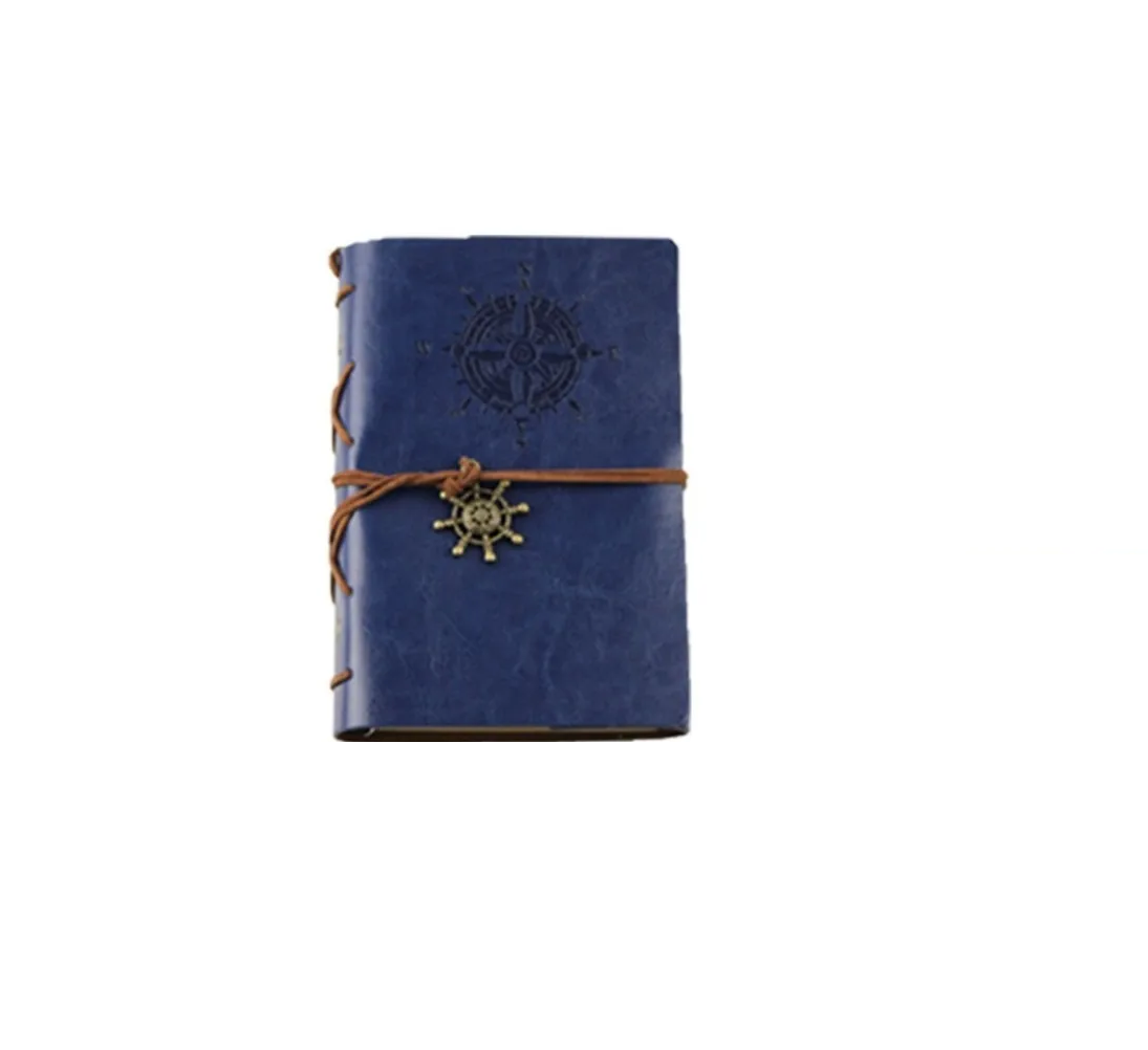 Foto 2 pulgar | Libreta Vintage de Piel Grande Malubero color Azul