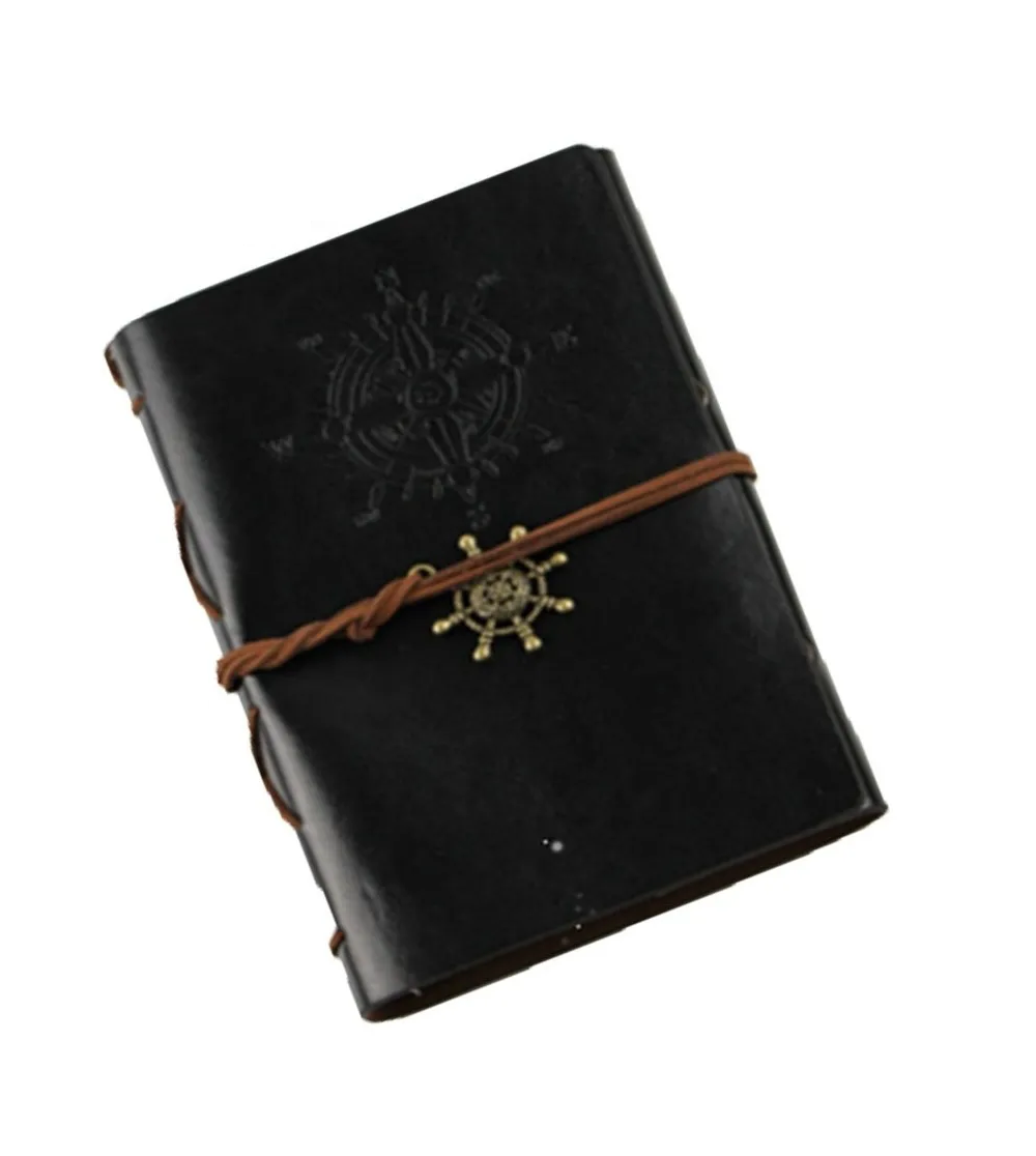 Foto 2 pulgar | Libreta Vintage de Piel Grande Malubero color Negro