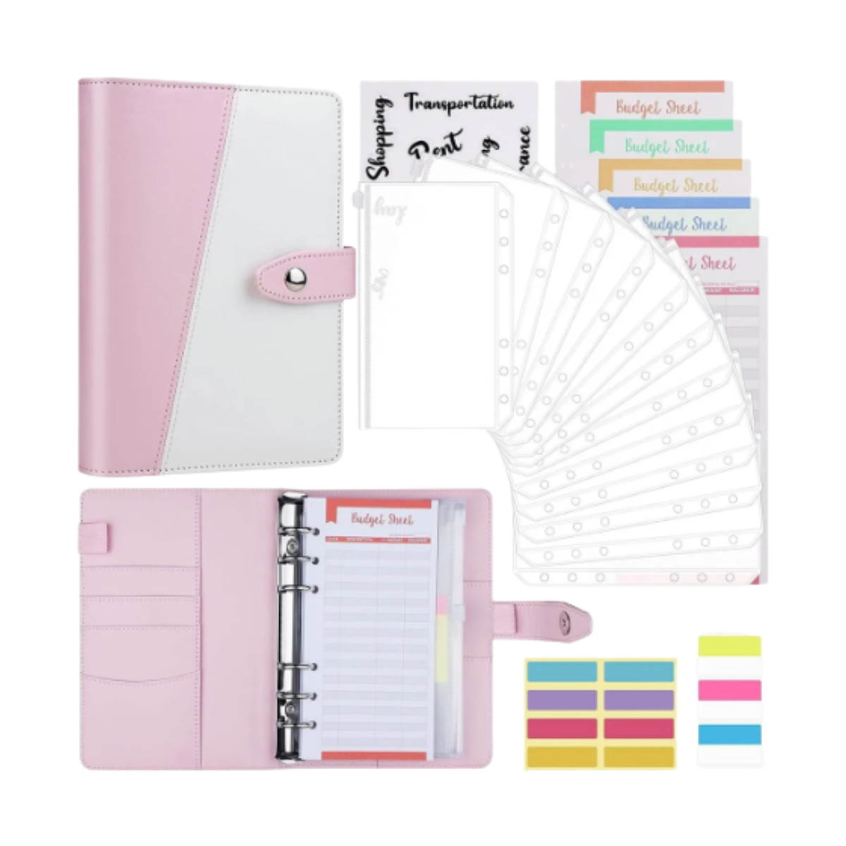 Foto 2 | Cuaderno de Cuero Sintético de Alta Calidad Malubero color Rosa