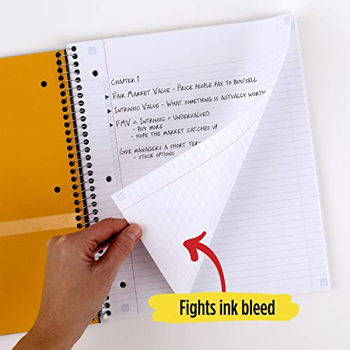 Foto 6 pulgar | Venta Internacional- Cuaderno Five Stars + App Estudio 3 Materias Papel Rayado 150 Hojas 11'' X 8-1/2 Negro 1 Pieza
