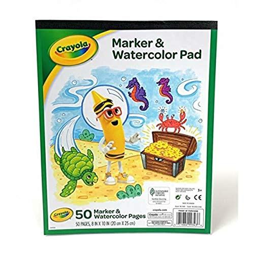 Foto 4 pulgar | Venta Internacional- Cuaderno de Marcadores y Acuarelas Crayola 8 X 10 Pulgadas 50 Páginas