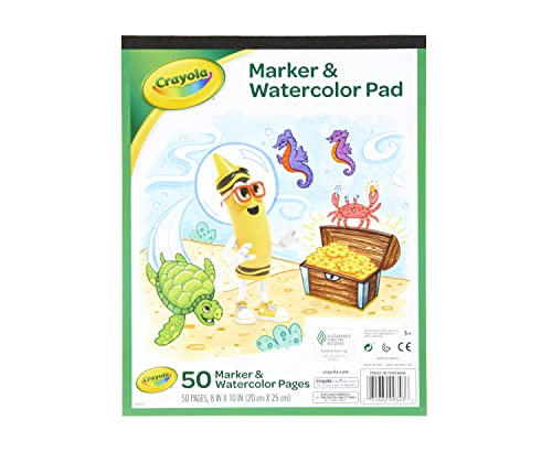 Foto 5 pulgar | Venta Internacional- Cuaderno de Marcadores y Acuarelas Crayola 8 X 10 Pulgadas 50 Páginas
