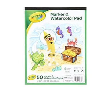 Foto 4 | Venta Internacional- Cuaderno de Marcadores y Acuarelas Crayola 8 X 10 Pulgadas 50 Páginas