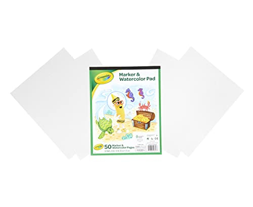 Foto 6 pulgar | Venta Internacional- Cuaderno de Marcadores y Acuarelas Crayola 8 X 10 Pulgadas 50 Páginas