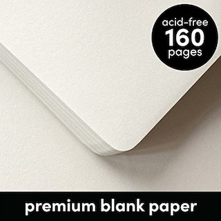 Foto 5 | Venta Internacional- Cuaderno Blanco Paperage Borgoña 160 Páginas 5.7'' X 8'' Papel Grueso Tapa Dura
