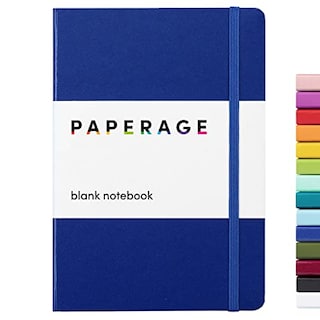 Foto 1 | Venta Internacional- Cuaderno en Blanco Paperage Azul Marino 160 Páginas