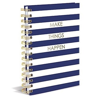 Foto 4 | Venta Internacional- Cuaderno con Espiral Graphique Rayas Azul 160 Pág