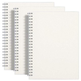 Foto 2 | Venta Internacional- Cuaderno En Blanco Rettacy Espiral 3 Pzs - A5 Sin Líneas Cubierta Transparente