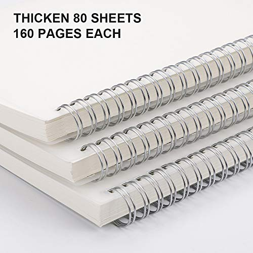 Foto 4 pulgar | Venta Internacional- Cuaderno En Blanco Rettacy Espiral 3 Pzs - A5 Sin Líneas Cubierta Transparente