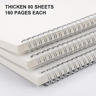 Foto 3 | Venta Internacional- Cuaderno En Blanco Rettacy Espiral 3 Pzs - A5 Sin Líneas Cubierta Transparente