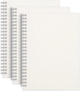 Foto 2 | Venta Internacional- Cuadernos de Puntos en Espiral 3 Piezas 80 Hojas C/U