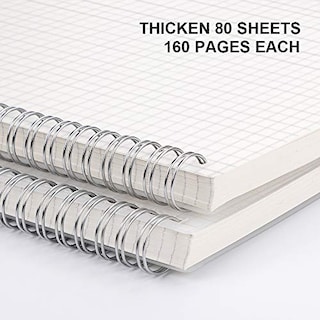 Foto 3 | Venta Internacional- Libreta Cuadriculada Rettacy 2 Piezas Cuadro Grande 160 hojas c/u