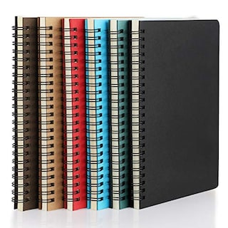 Foto 2 | Venta Internacional- Cuadernos de Espiral Rayas Eusoar A5 6 Piezas 5.5" x 8.3" 120 Páginas