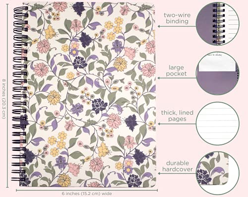 Foto 5 pulgar | Venta Internacional- Cuaderno Diseño Floral 8,25'' X 6,25''