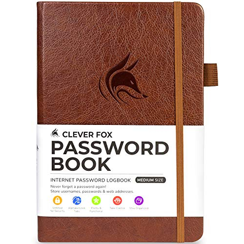 Foto 2 pulgar | Venta Internacional- Cuaderno de Contraseñas Clever Fox con Pestañas