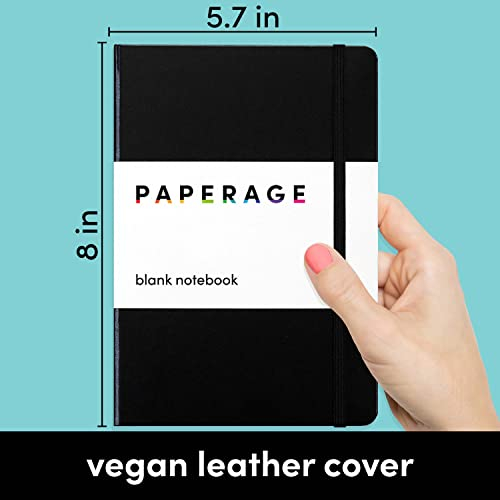 Foto 4 pulgar | Venta Internacional- Cuaderno Paperage Negro 160 Páginas