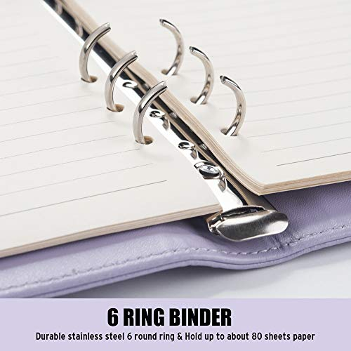 Foto 5 pulgar | Venta Internacional - Cuaderno Binder Sooez A5 Planificador 6 Anillas Diseño Elegante Cubierta Organizador