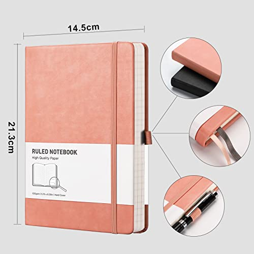 Foto 4 pulgar | Venta Internacional- Libreta Papel Rayado Rettacy 2 PZAS A5 para Mujeres 376 Páginas Tapa Dura Papel 100g/m² 5.75'