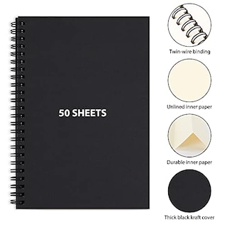 Foto 3 | Venta Internacional - 2 Pack Cuaderno Espiral A5 100 Páginas Sin Rayas