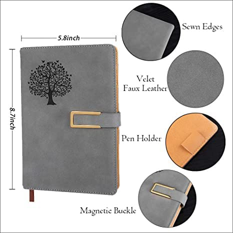 Foto 4 pulgar | Venta Internacional - Cuaderno Recargable Árbol de la Vida A5 con Rayas 200 Páginas Forradas Diario Personal Bro