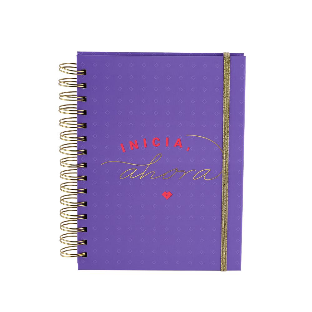 Foto 2 pulgar | Libreta de Notas LuckyLy Púrpura Pasta Dura