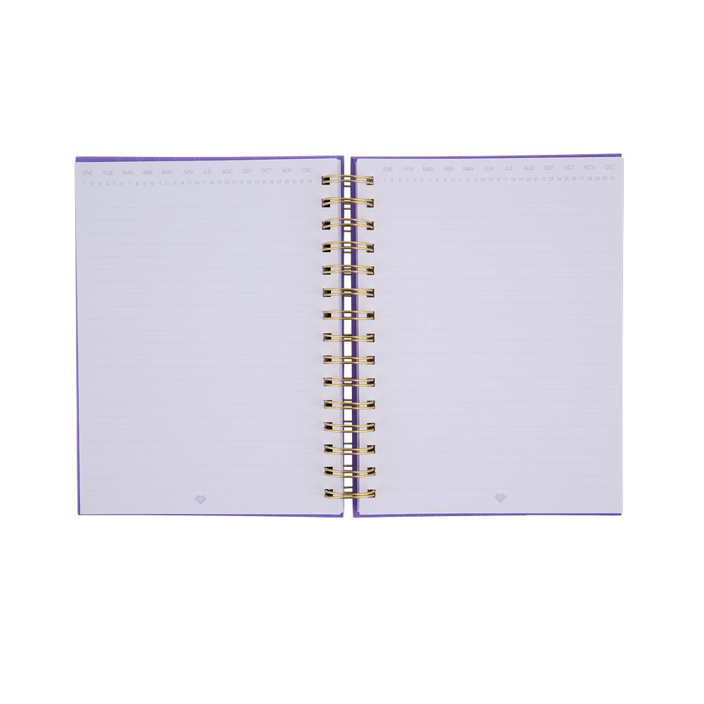 Foto 4 pulgar | Libreta de Notas LuckyLy Púrpura Pasta Dura