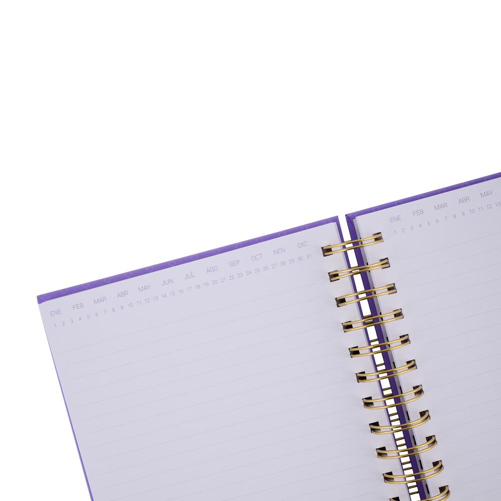 Foto 5 pulgar | Libreta de Notas LuckyLy Púrpura Pasta Dura