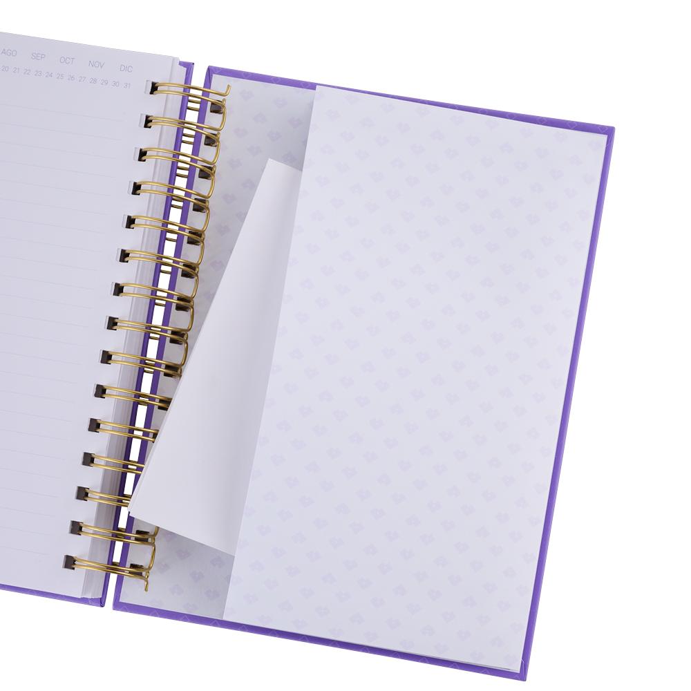 Foto 6 pulgar | Libreta de Notas LuckyLy Púrpura Pasta Dura