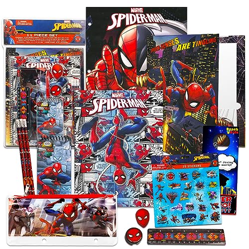 Foto 2 pulgar | Venta Internacional - Set de Material Escolar Marvel Spider-Man con Carpeta y Cuaderno