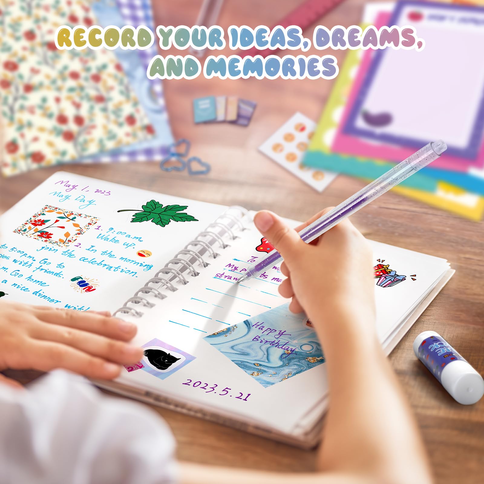 Foto 4 pulgar | Venta Internacional - Kit De Diario Diy Perryhome Para Niñas Adolescentes De 6 A 14 Años, Color Morado