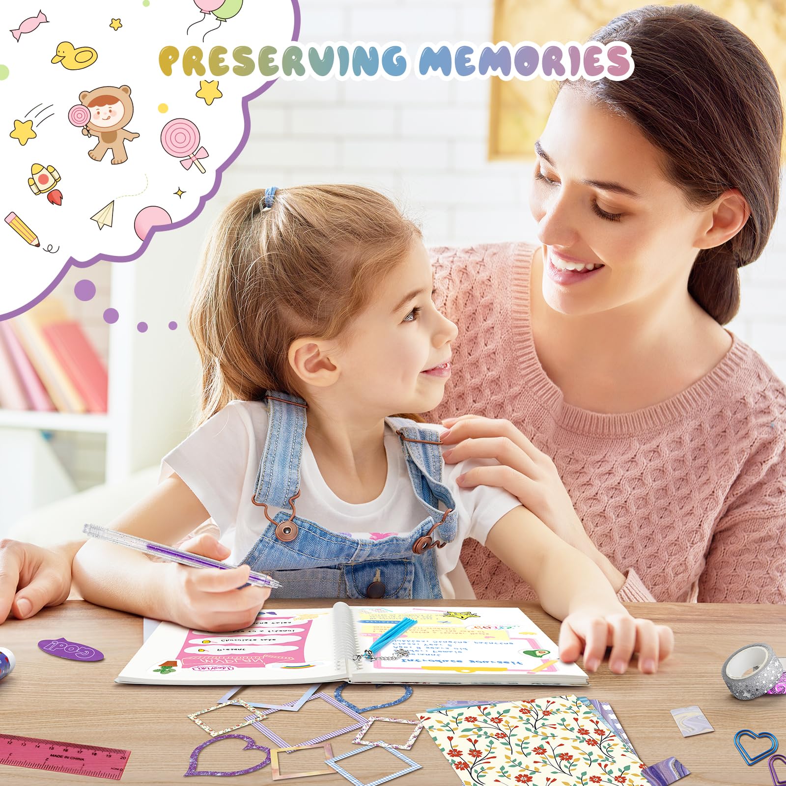 Foto 6 pulgar | Venta Internacional - Kit De Diario Diy Perryhome Para Niñas Adolescentes De 6 A 14 Años, Color Morado