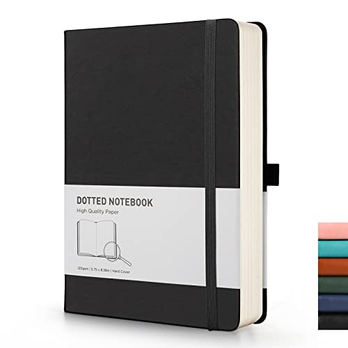 Cuaderno Punteado Rettacy A5 con 256 Páginas Perforadas y cuero PU - Venta internacional