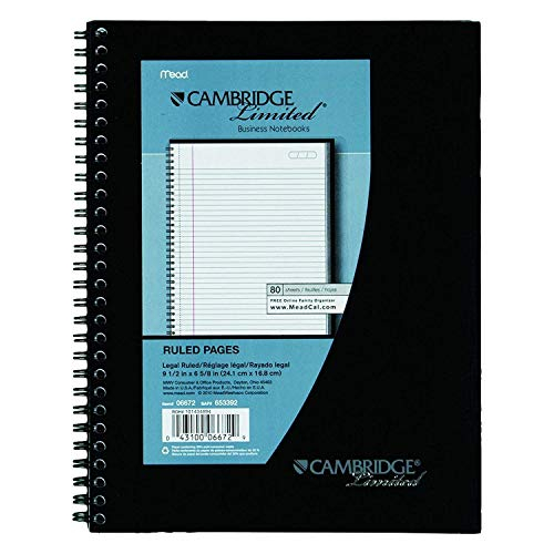 Foto 4 pulgar | Cuadernos Mead Cambridge Negros 6 5/8 X 9 1/2'' 3 Piezas de 80 Hojas C/U - Venta Internacional