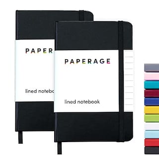 Foto 1 | Cuaderno de Bolsillo con Líneas Paperage 160 Páginas 3.7 X 5.6 Pulgadas - Papel Grueso 100 Gsm - Venta Internacional